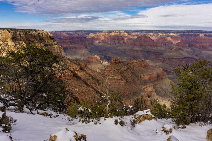 The Grand Canyon in winter