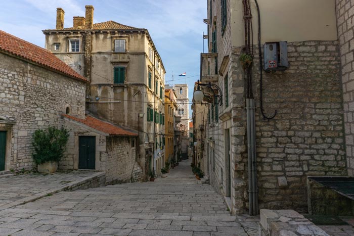 Charming streets of Šibenik 