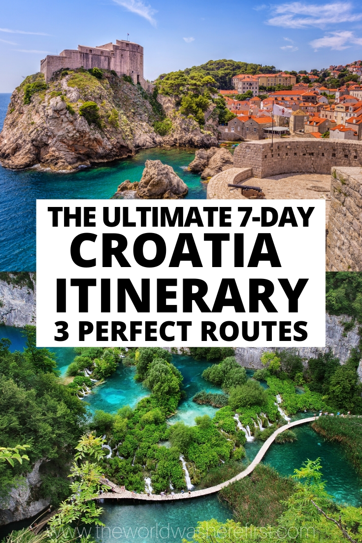 one week trip to croatia