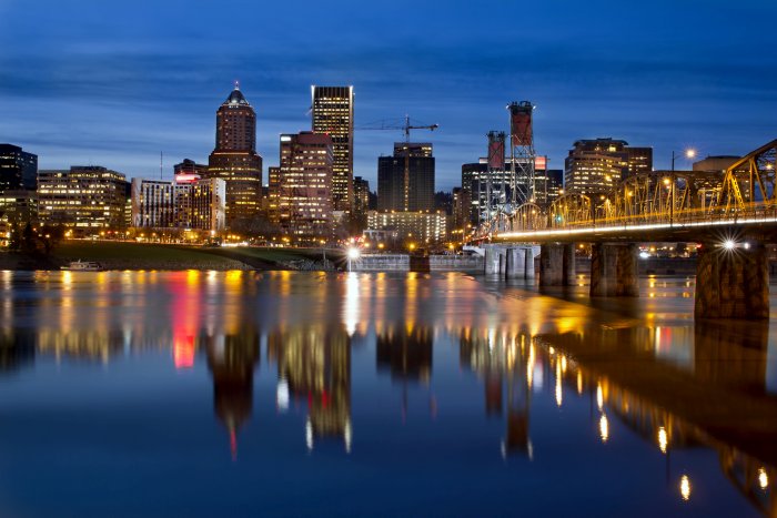 Portland at Night