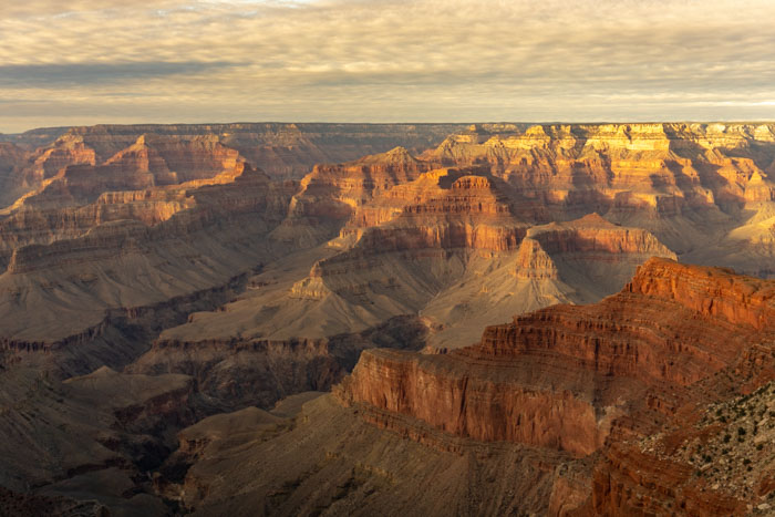 The spectacular Grand Canyon at sunset