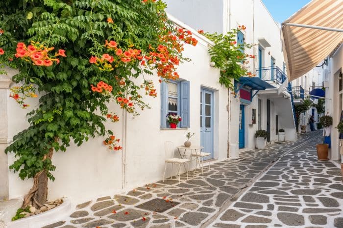 Narrow street in Parikia