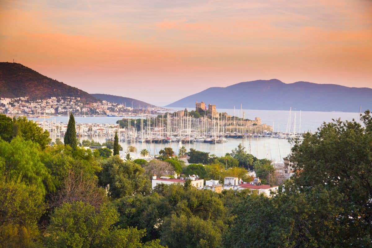 Evening view of Bodrum