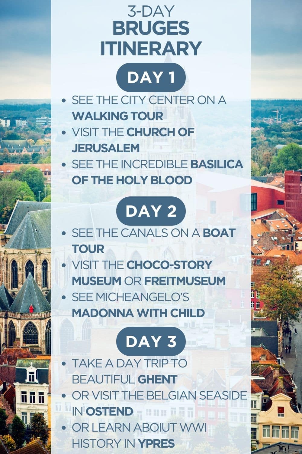 The Perfect 2 to 3 Days in Bruges Itinerary The
