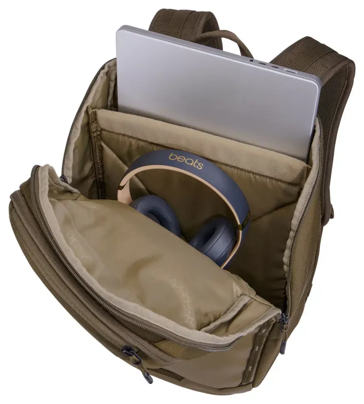 Thule Chasm 26L Laptop Backpack - Khaki - Open