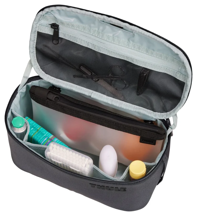 Thule Subterra Wipeable Toiletry Bag - Dark Slate - Open