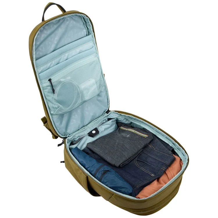 Thule Aion 28L/32L Expandable Travel Backpack - Nutria Open