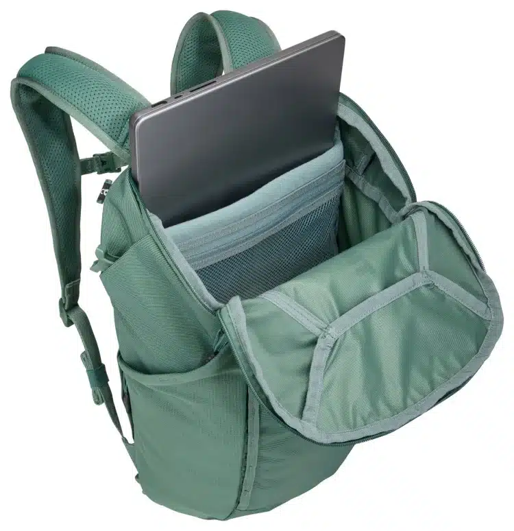 Thule Landmark 60L Travel Backpack with Daypack - Hazy Green Open Top