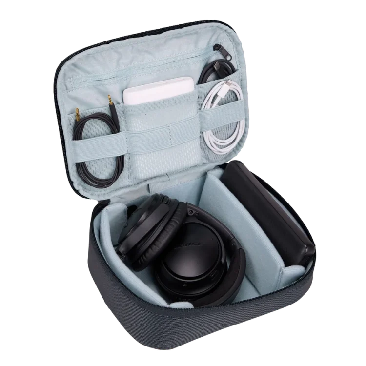 Thule Subterra Powershuttle Travel Tech Organiser (Large) - Dark Slate Open