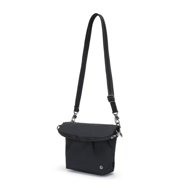Pacsafe CX Anti-Theft Convertible Crossbody Travel Bag - Black Flap